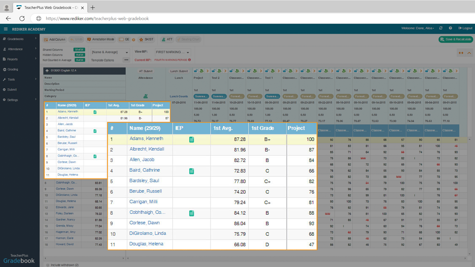 TeacherPlus Gradebook - IEP Access