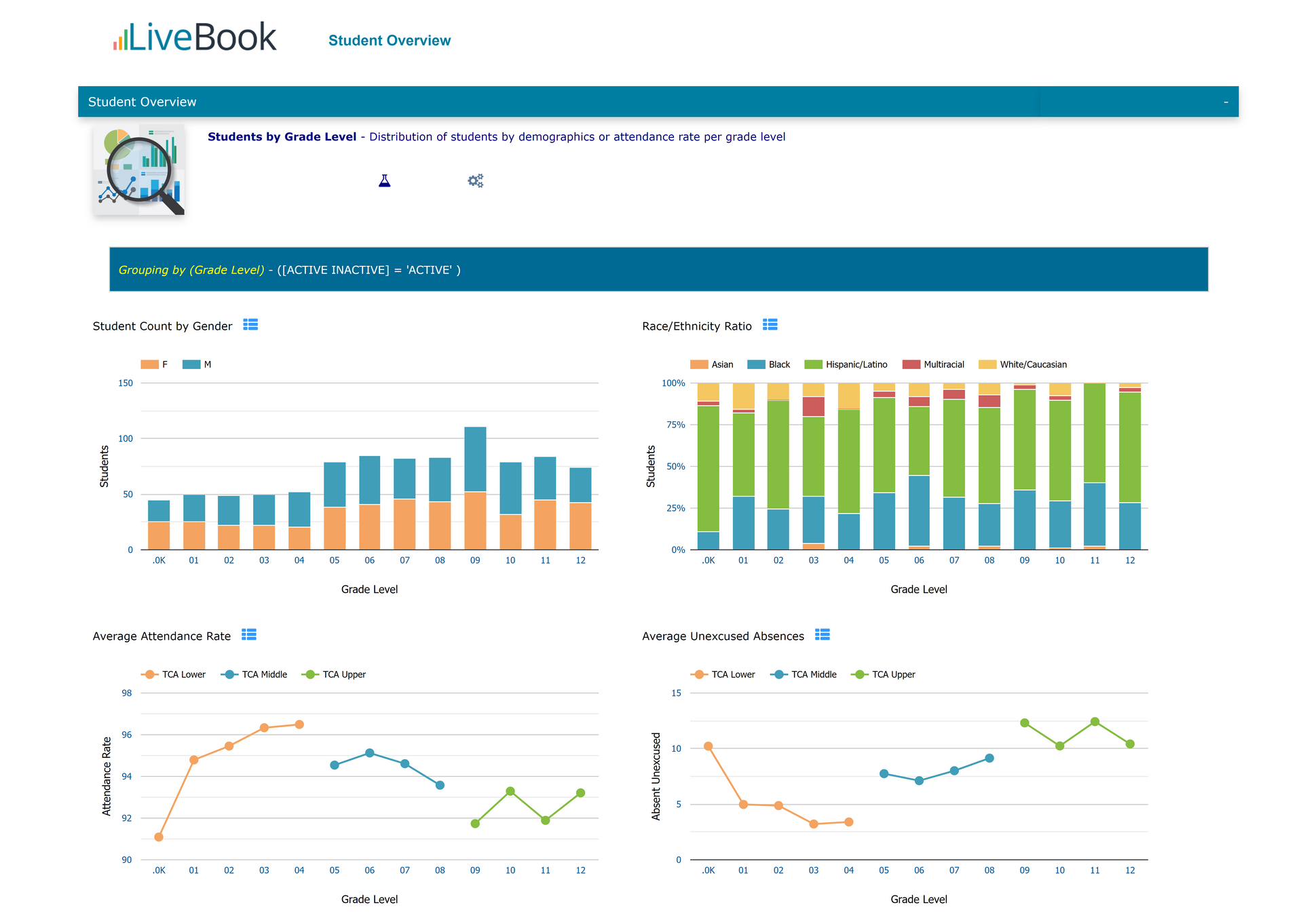 School Data Analytics - LiveBook | Rediker Software