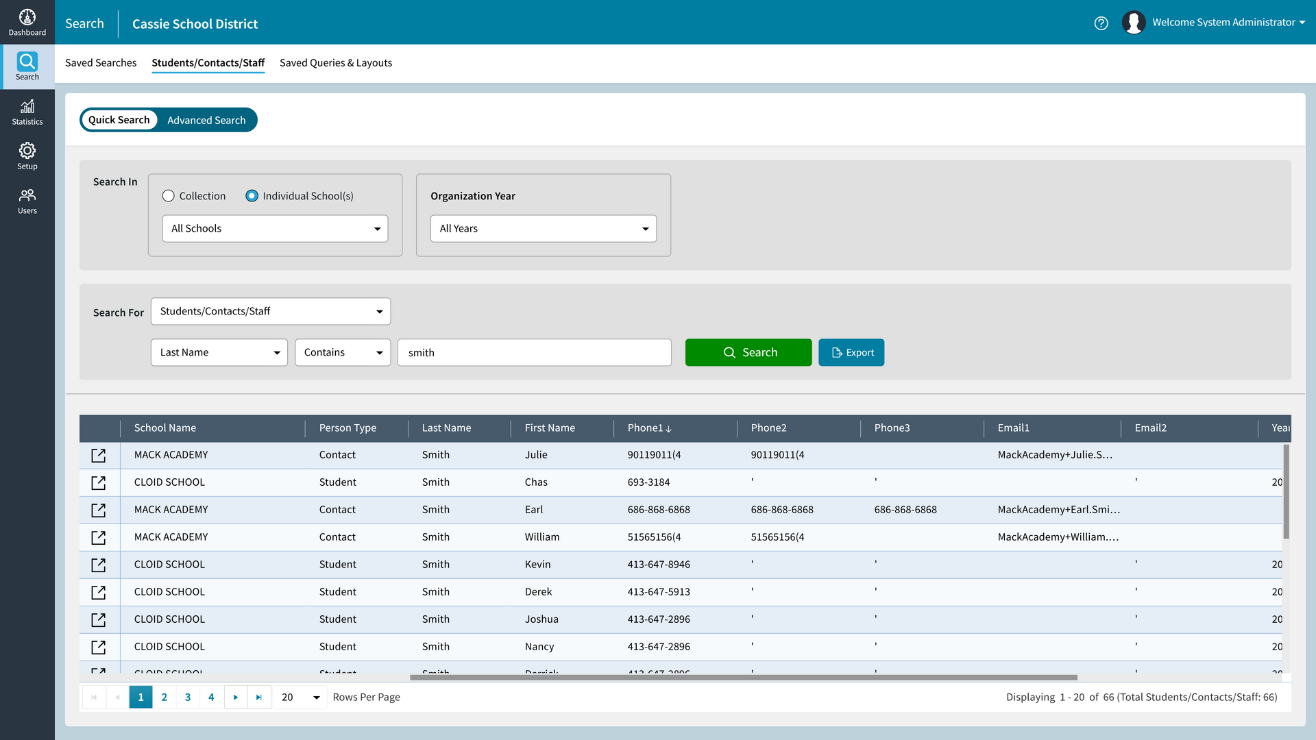 Organization Manager Screenshot - Quick Search