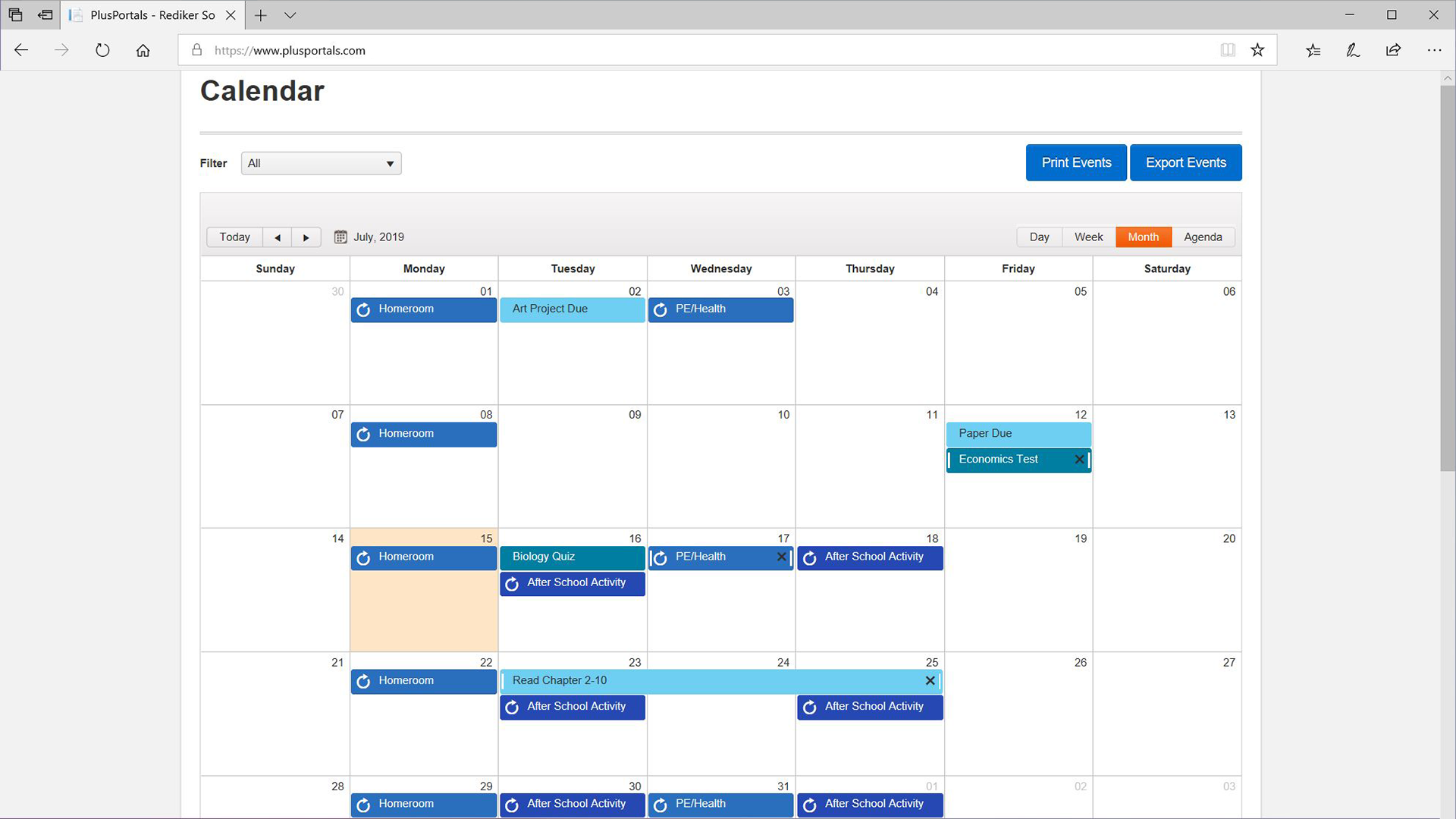 PlusPortals - Calendars