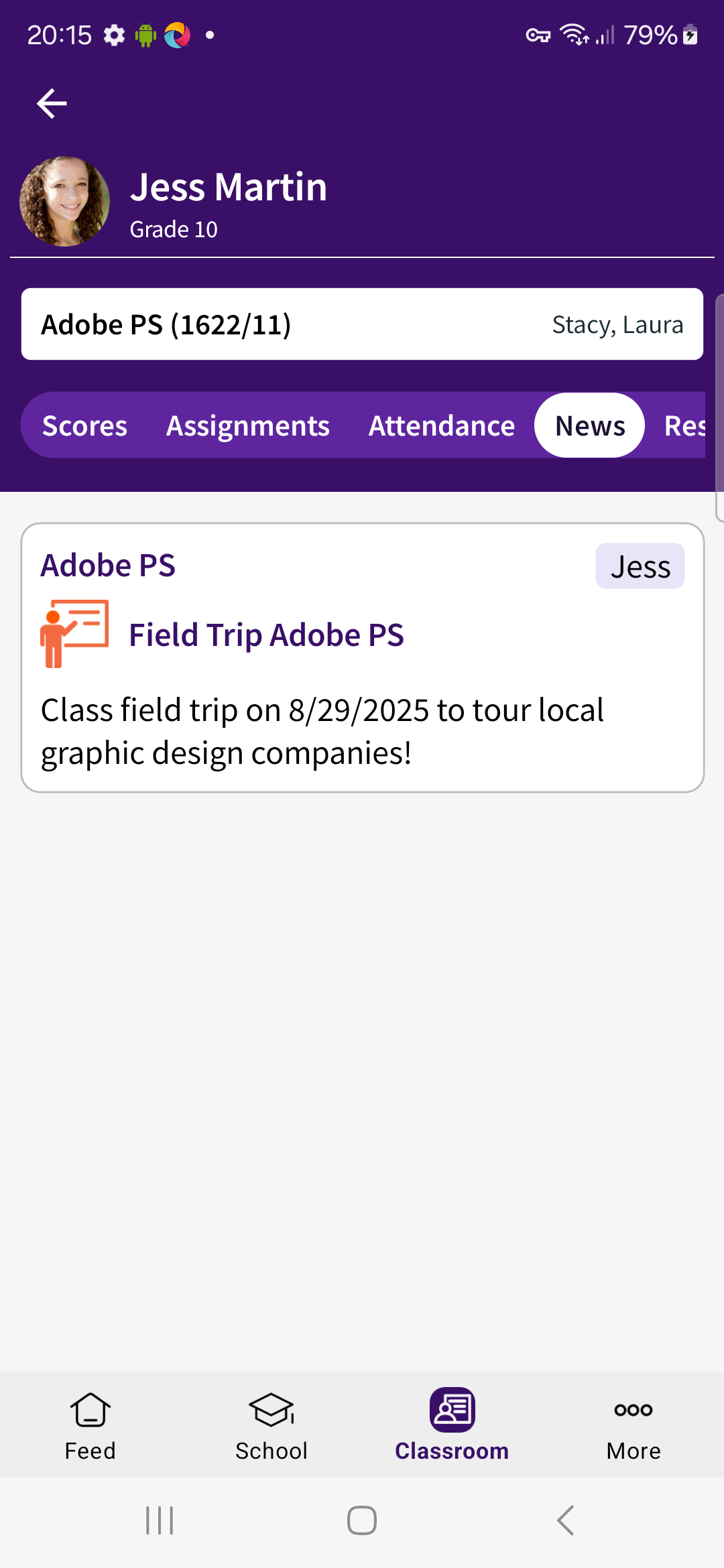 Classroom News