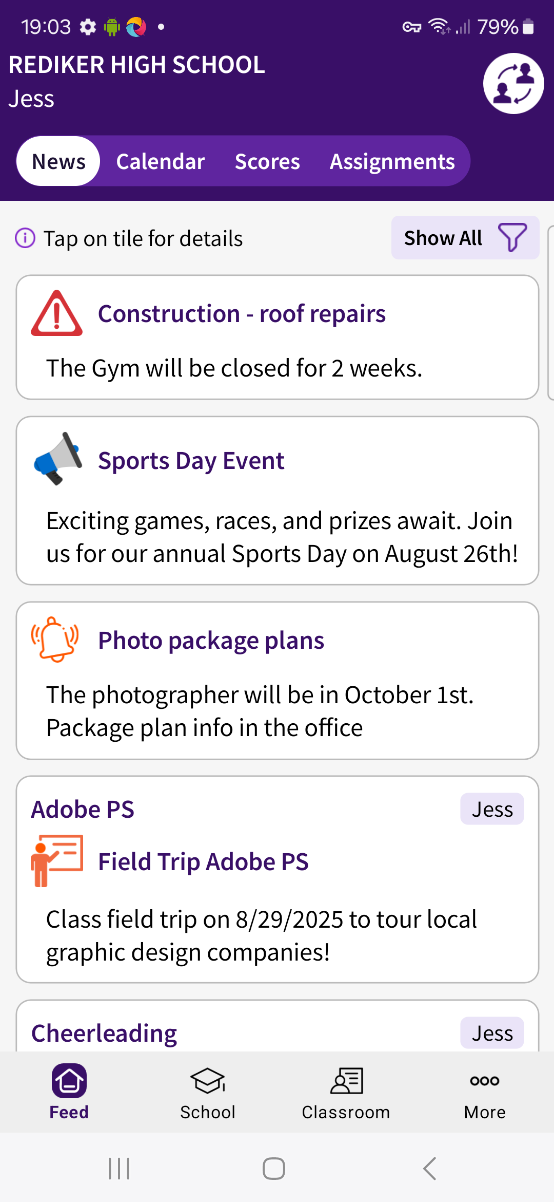 School News Feed 