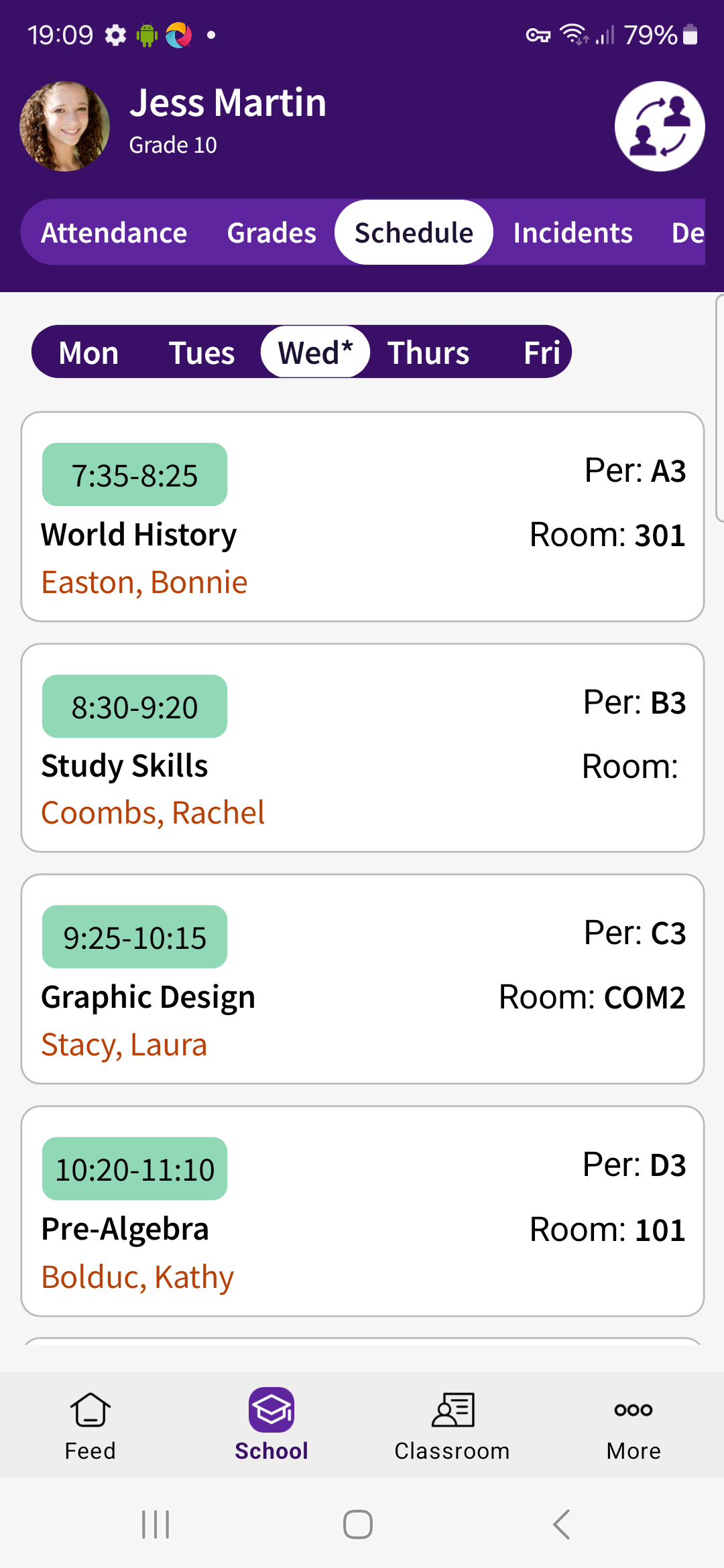 Schedule