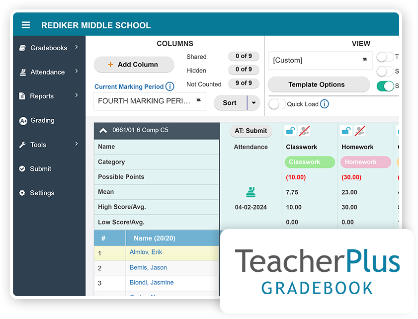 TeacherPlus Gradebook