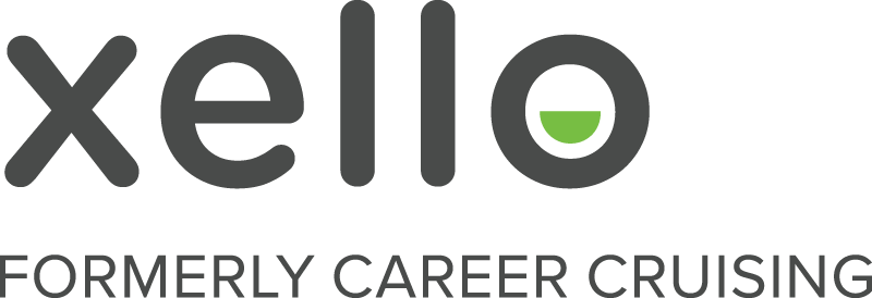 A logo for a company called xello formerly career cruising
