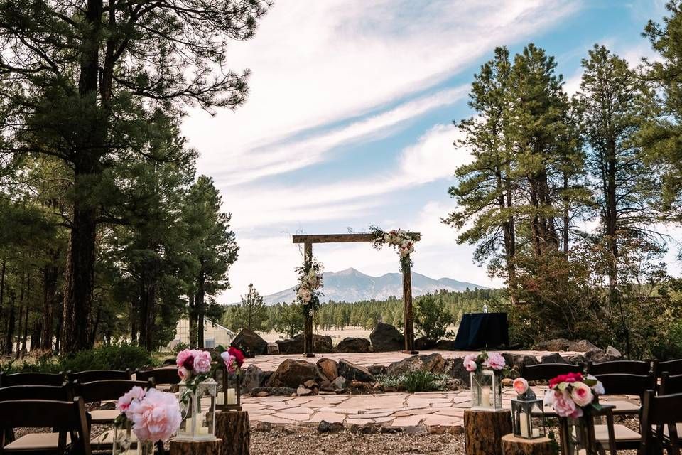 The Arb Flagstaff ceremony site