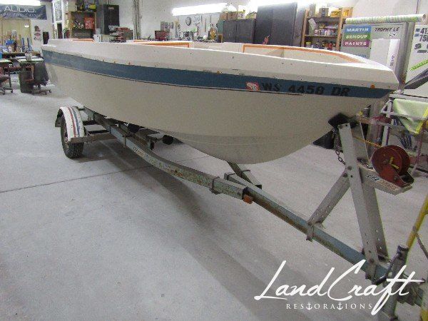 Rally boat restoration in process