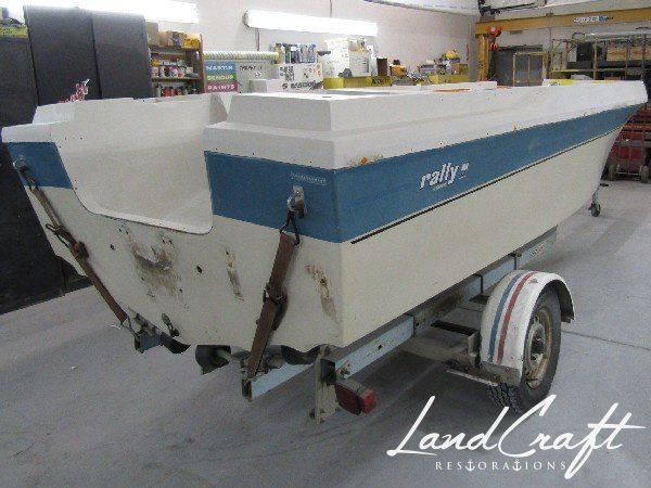 Rally boat restoration in process