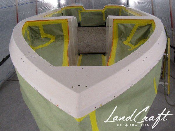 Rally boat restoration in process