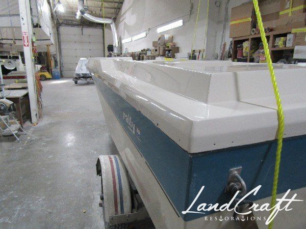 Rally boat restoration in process