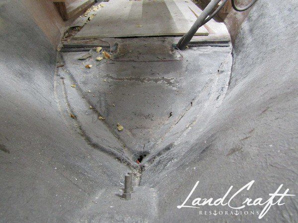 Rally boat restoration in process