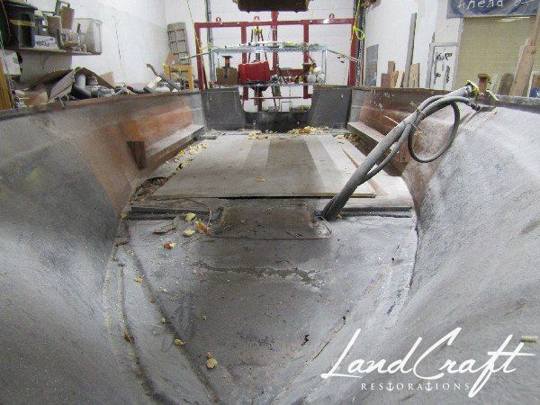 Rally boat restoration in process