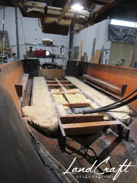 Rally boat restoration in process