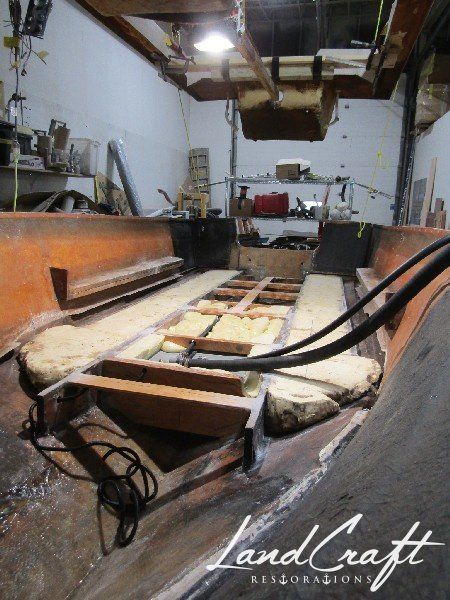 Rally boat restoration in process