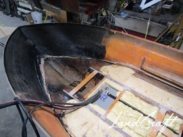 Rally boat restoration in process