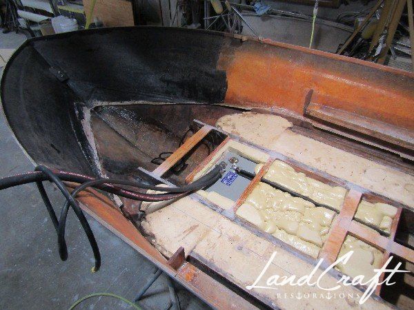 Rally boat restoration in process