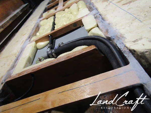 Rally boat restoration in process