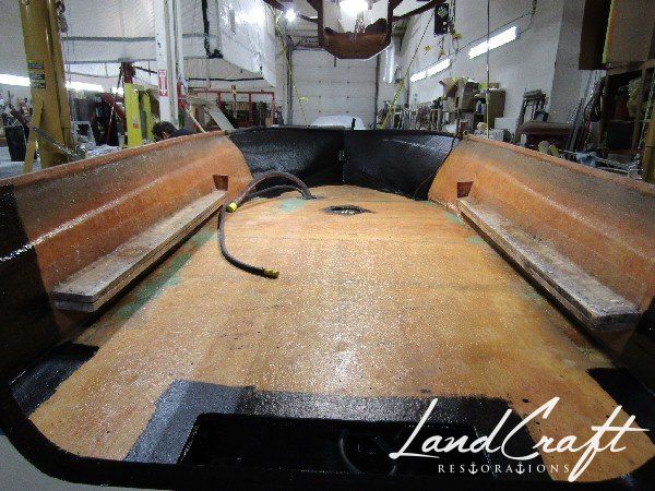 Rally boat restoration in process