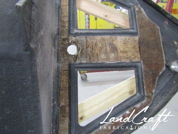 Spirit boat top cap structure in process of repair