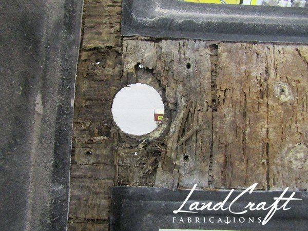 Spirit boat top cap structure in process of repair