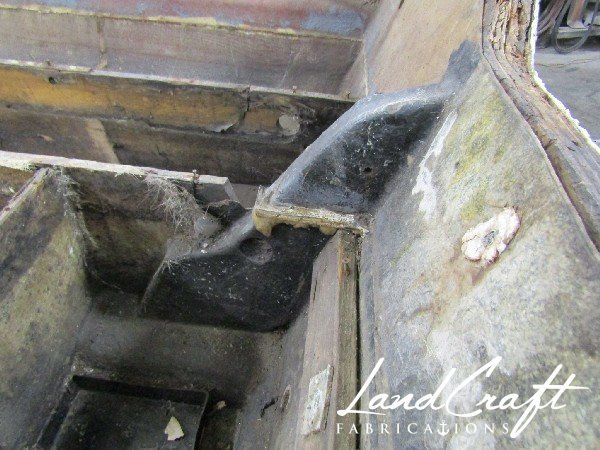 Spirit boat transom in process of repair and replacement