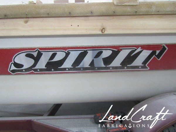Spirit boat original side decal