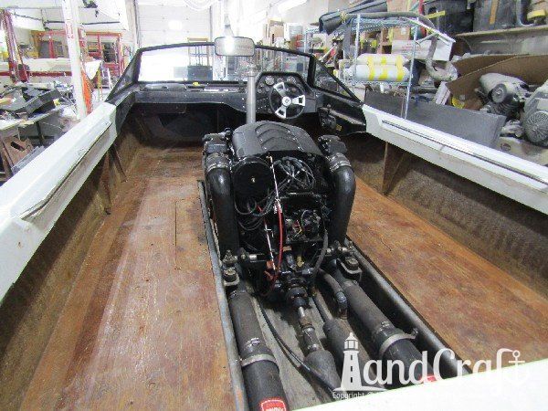 Sanger boat interior cleared and ready for restoration