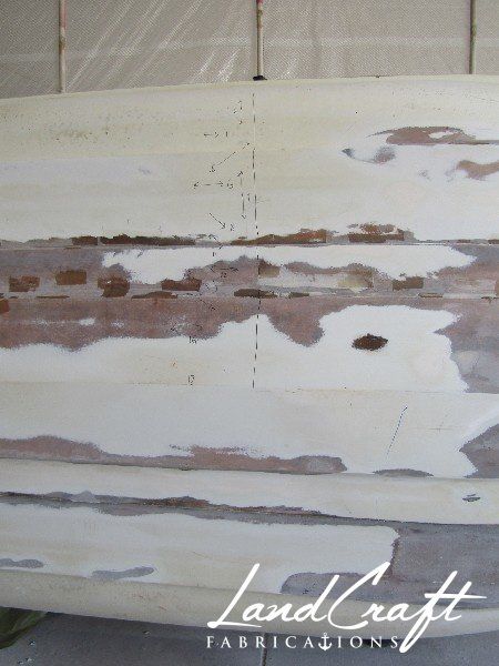 Spirit boat bottom hull structural interior reconstruction in process