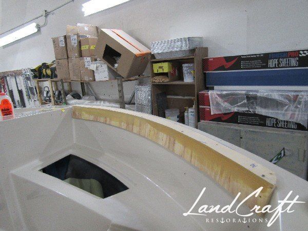 Rally boat restoration in process