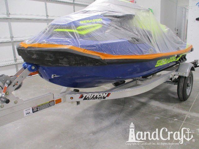 Sea Doo personal watercraft with puncture hole through hull