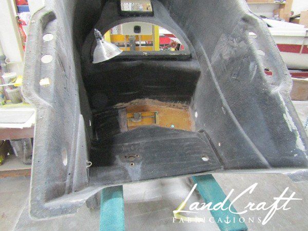 Spirit boat center console repair and custom fabrication in process