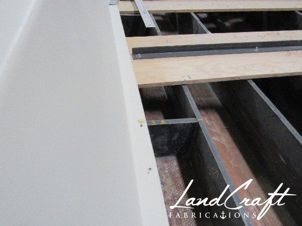 Spirit boat hull deck structural reconstruction in process