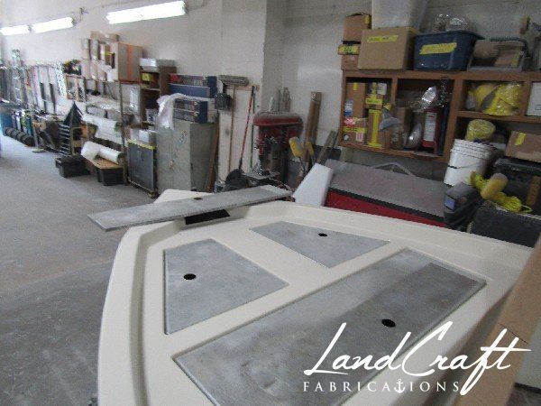 Spirit boat hull deck structural reconstruction in process