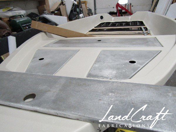 Spirit boat hull deck structural reconstruction in process