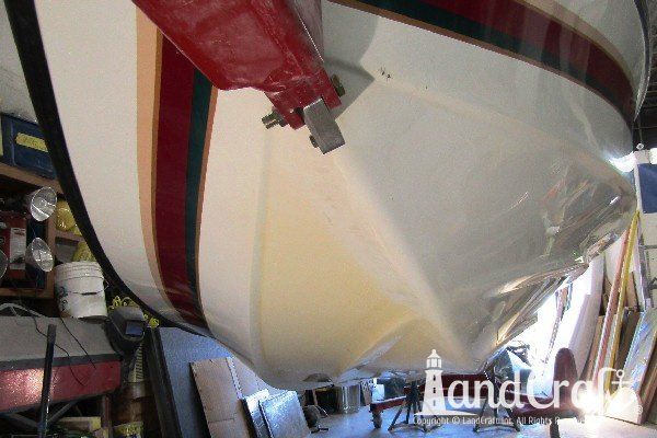 Sanger boat bow eye hook repair completed and boat is now able to be lifted with boy eye hook