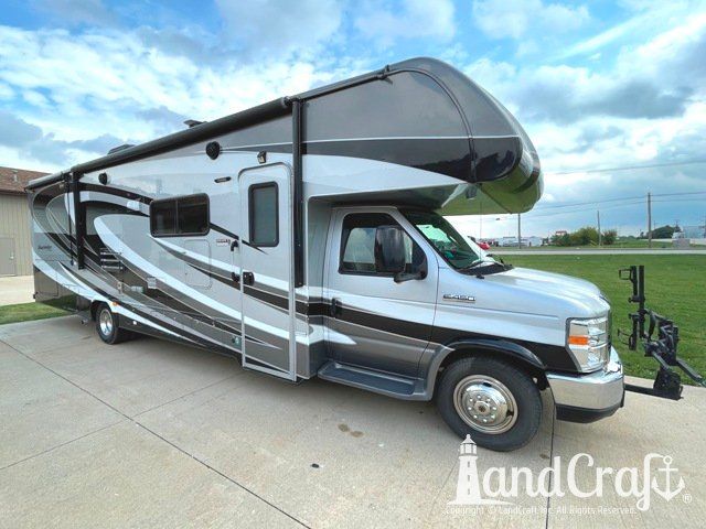 Forest River RV fiberglass repairs and paint refinishing completed