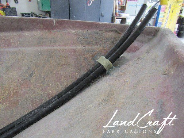 Spirit boat pipe routing under decking in process