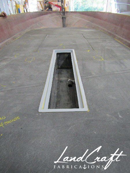 Spirit boat hull deck structural reconstruction in process