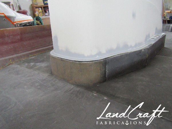 Spirit boat center console repair and custom fabrication in process