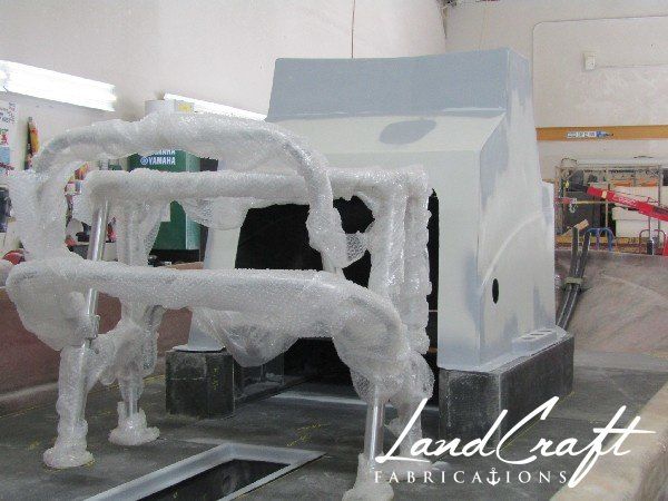 Spirit boat center console repair and custom fabrication in process