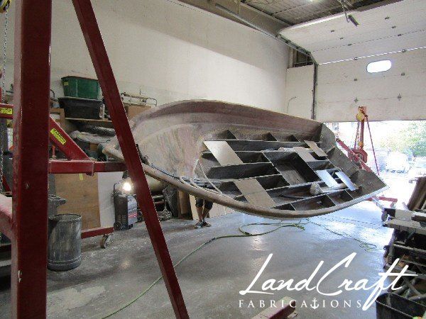 Spirit boat custom fabrication and composite reconstruction in process