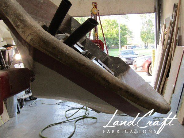 Spirit boat custom fabrication and composite reconstruction in process