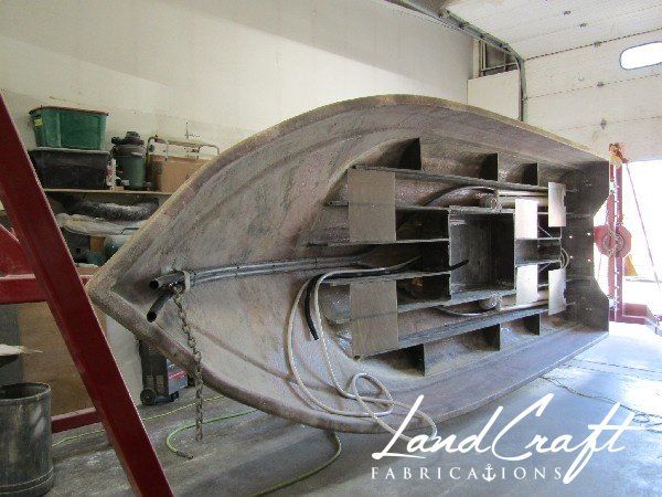 Spirit boat custom fabrication and composite reconstruction in process