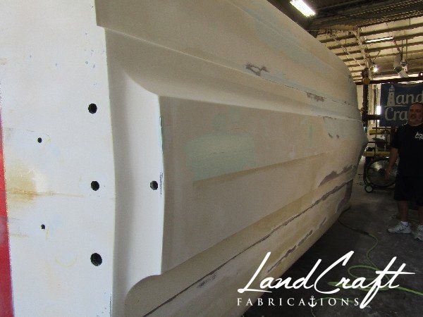 Spirit boat custom fabrication and composite reconstruction in process