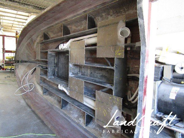 Spirit boat custom fabrication and composite reconstruction in process