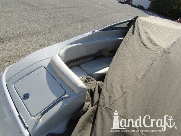 Completed Crownline boat structural fiberglass and gelcoat repairs