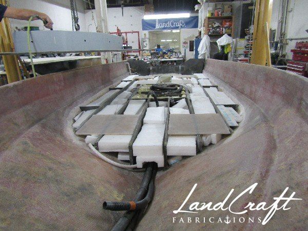 Spirit boat custom fabrication and composite reconstruction in process