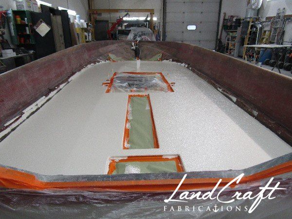 Spirit boat custom fabrication and composite reconstruction in process