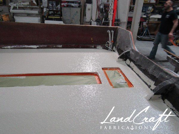 Spirit boat custom fabrication and composite reconstruction in process