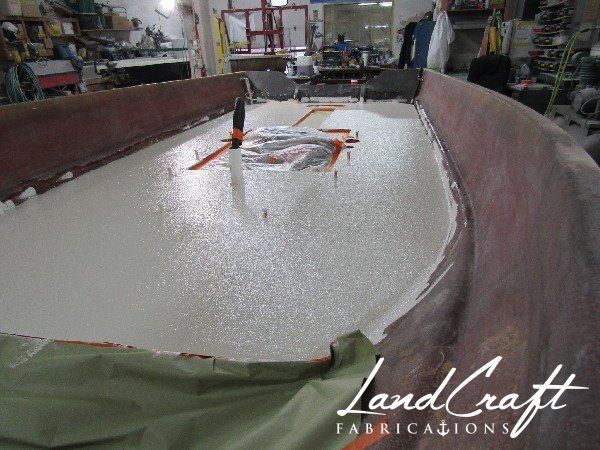 Spirit boat custom fabrication and composite reconstruction in process